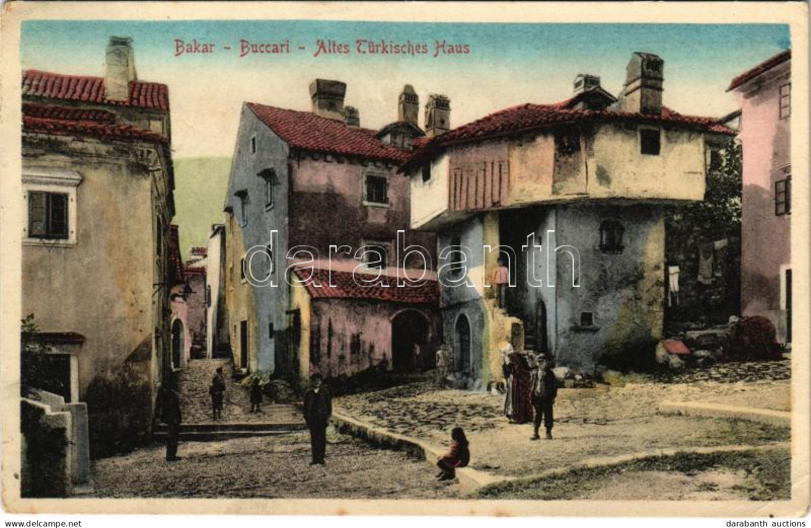 T2/T3 1915 Bakar, Szádrév, Bukar, Buccari; Altes Türkisches Haus / Régi Török Házak / Old Turkish Houses (EK) - Non Classés