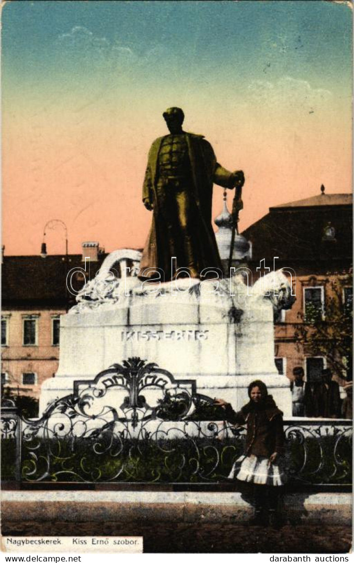 T2 1917 Nagybecskerek, Zrenjanin, Veliki Beckerek; Kiss Ernő Aradi Vértanú Szobra (1919-ben Felrobbantották). Almásy Ele - Zonder Classificatie