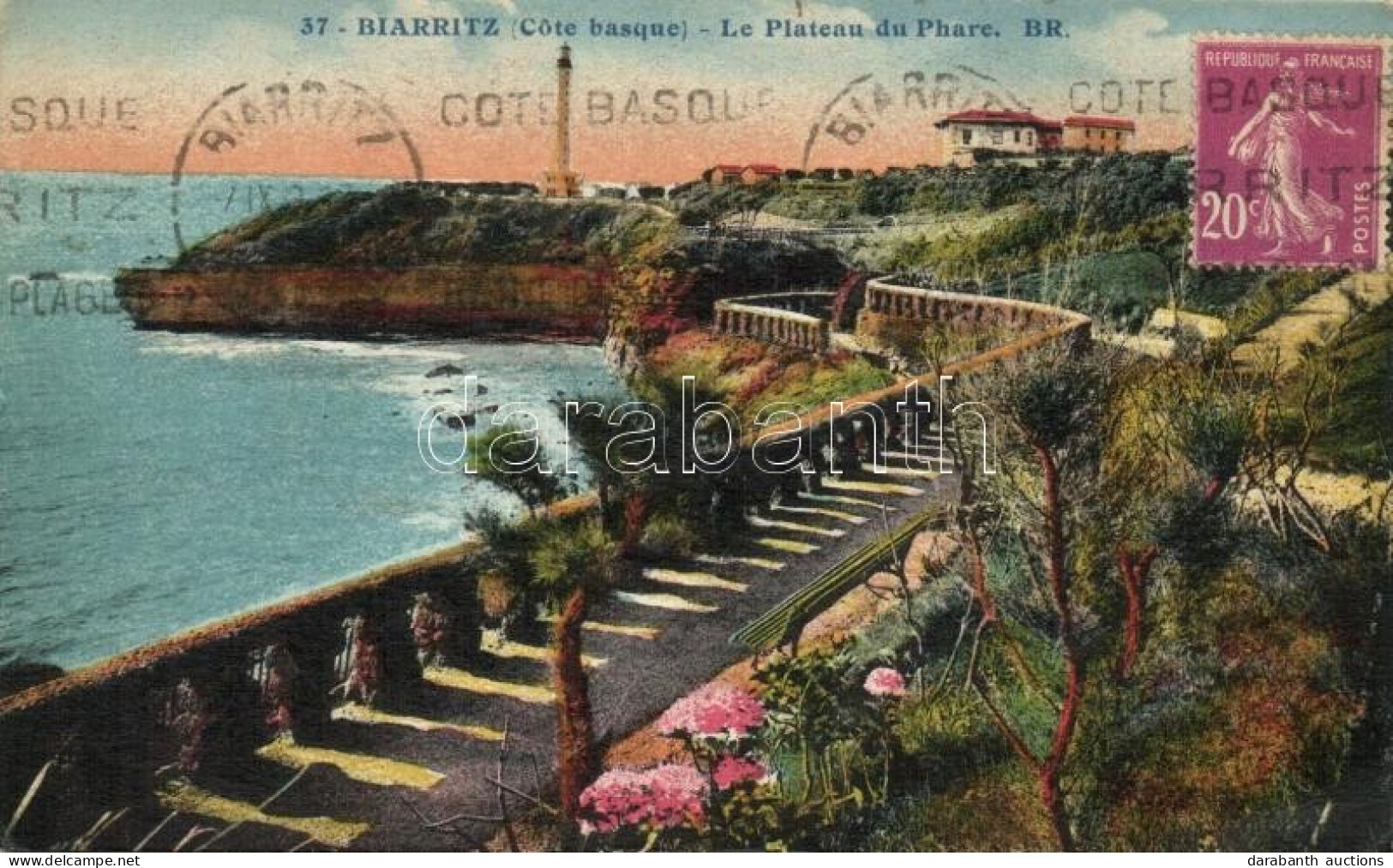 T3/T4 Biarritz, Cote Basque, Le Plateau Du Phare / Lighthouse, TCV Card (fa) - Unclassified