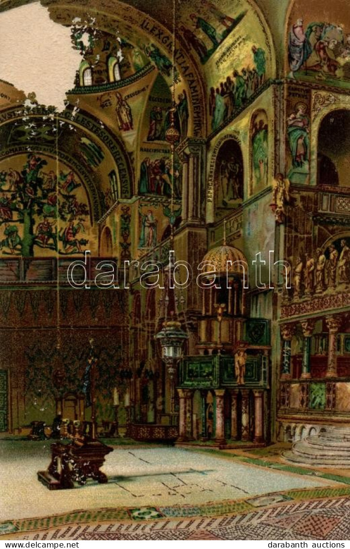 ** T3 Venice, Venezia; Basilica Di S. Marco, Interior, A. Scrocchi 3. Litho (surface Damage) - Unclassified