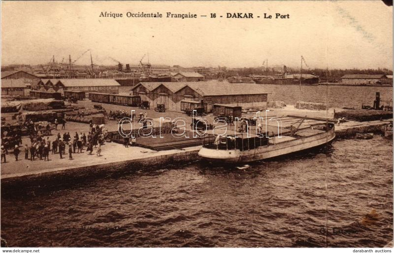 ** T1/T2 Dakar, Le Port / Port, Ship, Steamships - Ohne Zuordnung