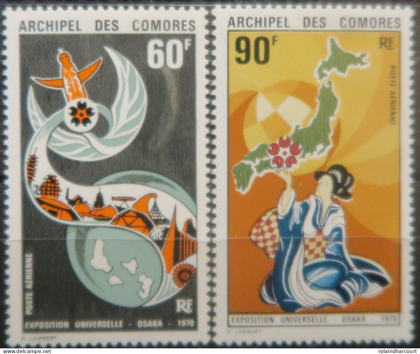 LP3972/42 - 1970 - COLONIES FRANÇAISES - COMORES - POSTE AERIENNE - N°30 à 31 NEUFS* - Airmail