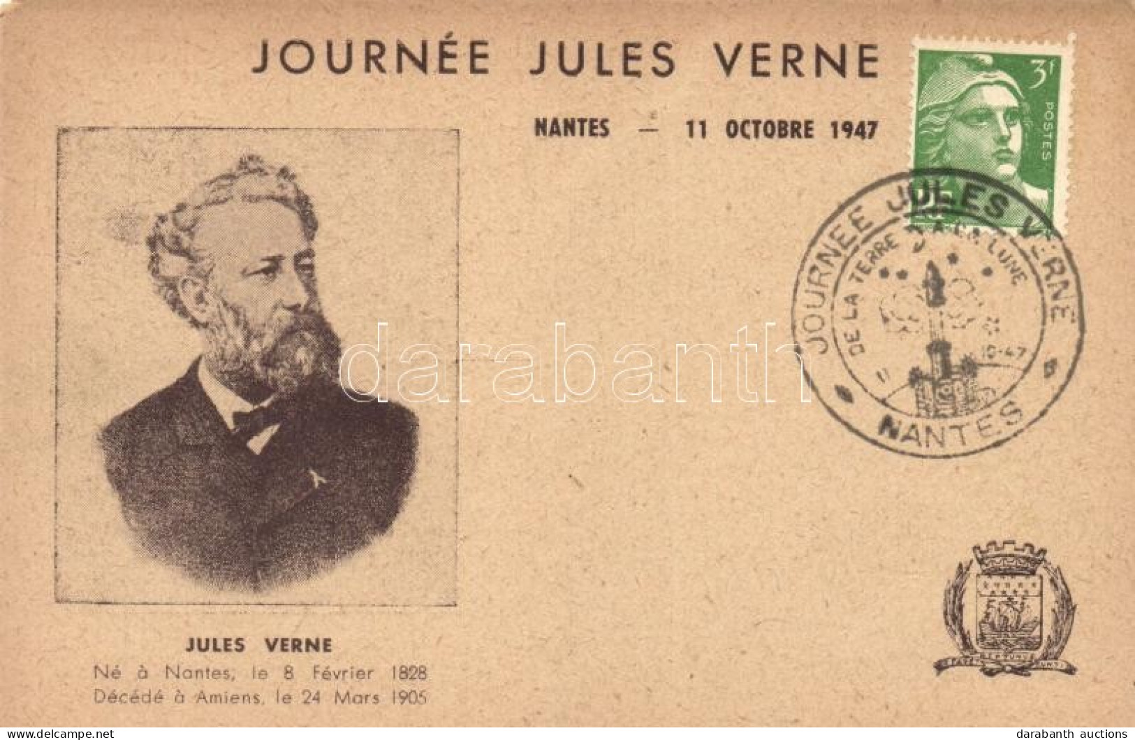 * T4 Journée Jules Verne, Obituary Card So. Stpl (EM) - Zonder Classificatie