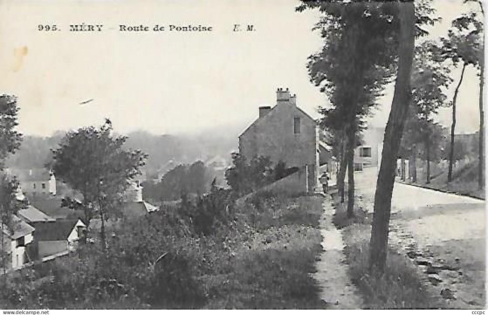 CPA Méry-sur-Oise Route De Pontoise - Mery Sur Oise