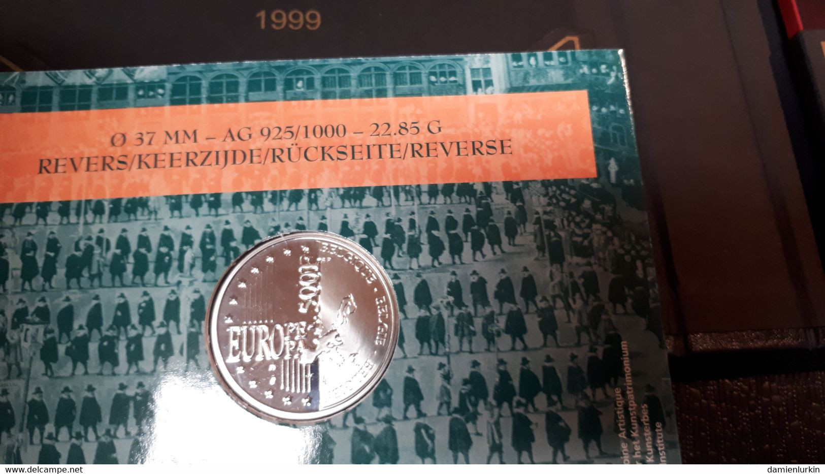 --PROMO, LIRE-- BELGIQUE BELGIE COFFRET TRIPTIK 3 X 500 FRANCS ARGENTZILVER FRAPPE MEDAILLE QUALITY PROOF 1999-2000-2001 - 500 & 5000 Frank (gold)