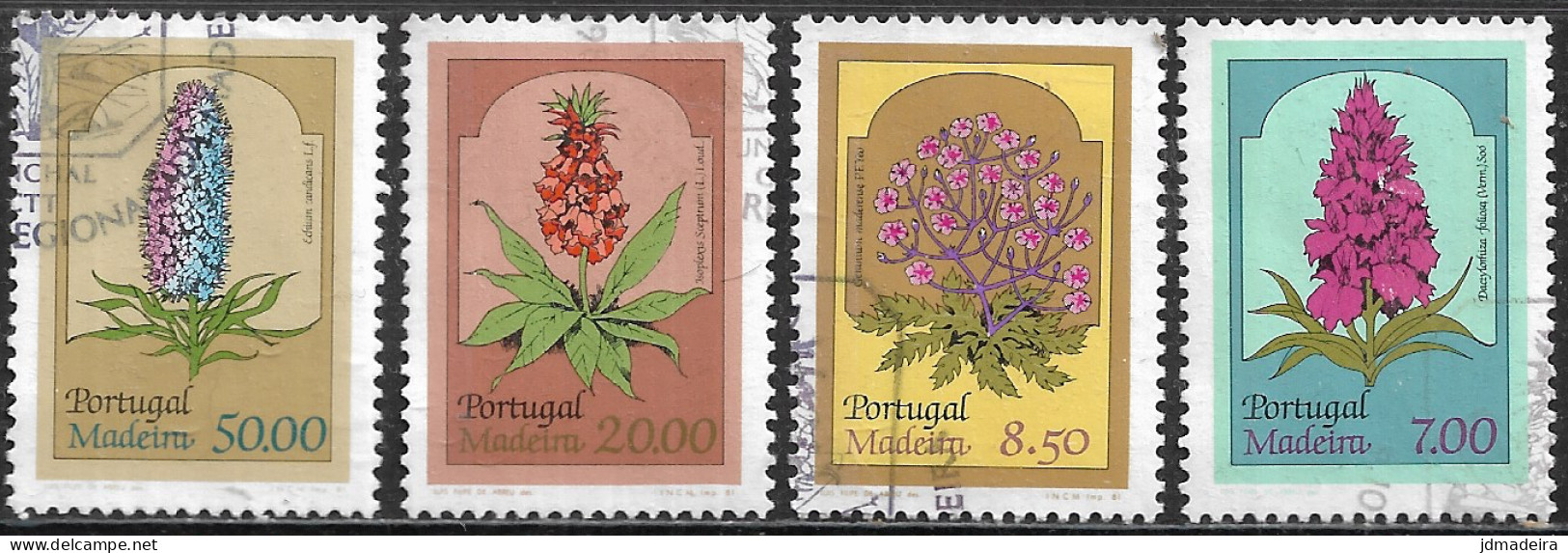 Portugal – 1981 Madeira Flowers Used Set - Usado