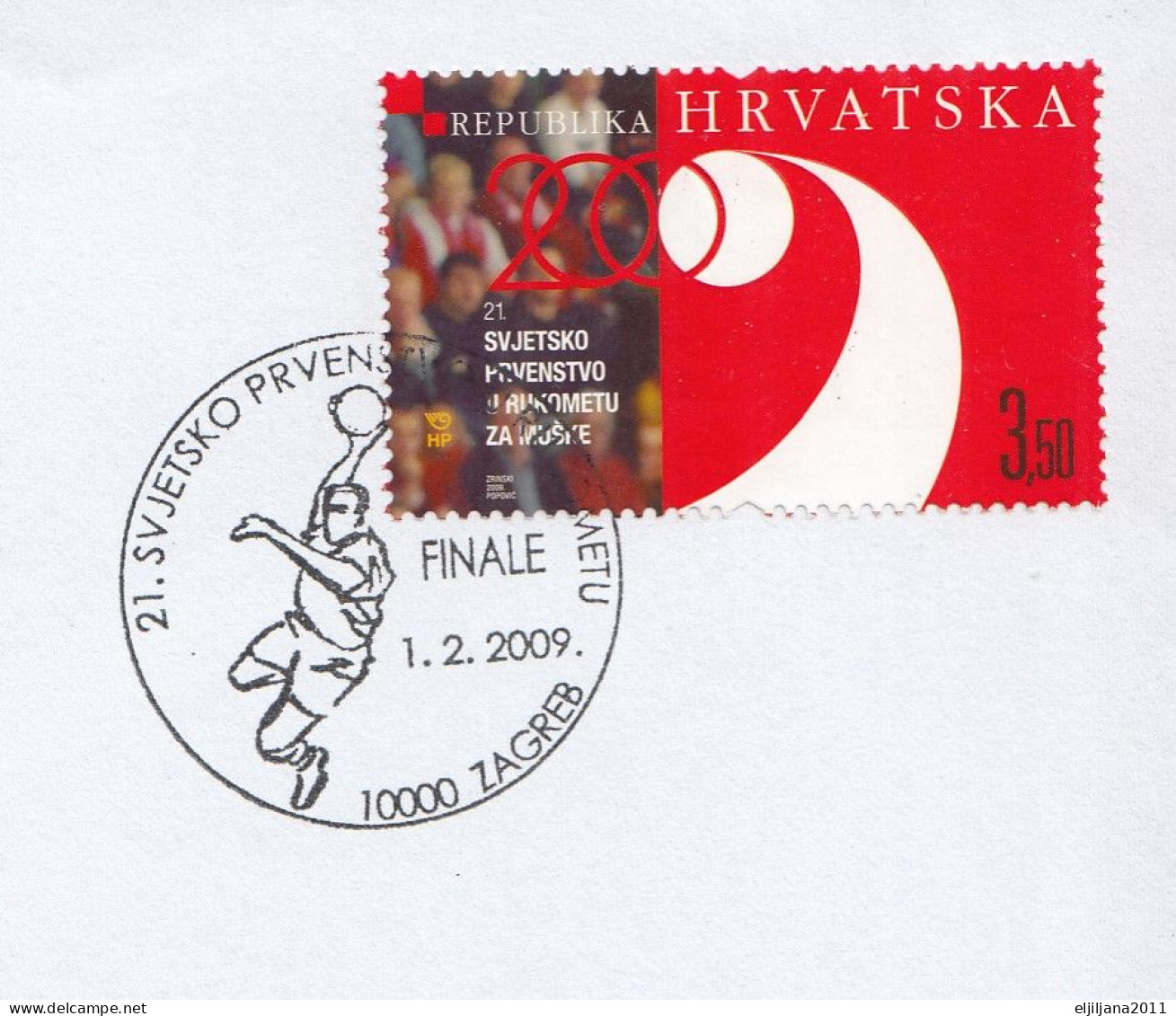 Action !! SALE !!⁕ Croatia 2009 ⁕ World Handball Championship Men & Finale Francuska - Hrvatska ⁕ 2v Commemorative Cover - Handbal