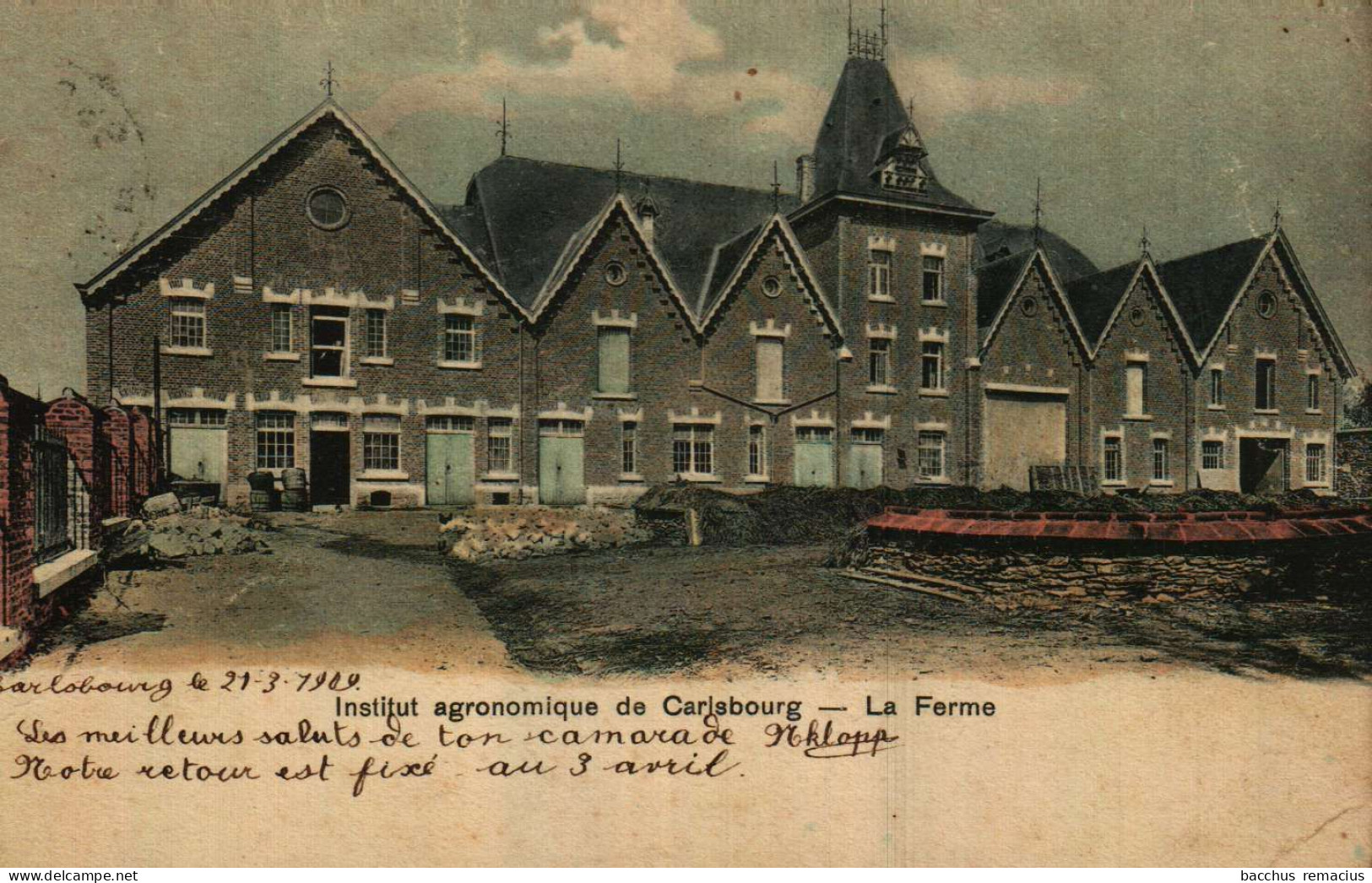 CARLSBOURG - Institut Agronomique - La Ferme   (colorée) - Paliseul