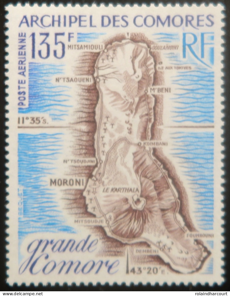 LP3972/52 - 1973 - COLONIES FRANÇAISES - COMORES - POSTE AERIENNE - GRANDE COMORES - N°53 NEUF** - Airmail