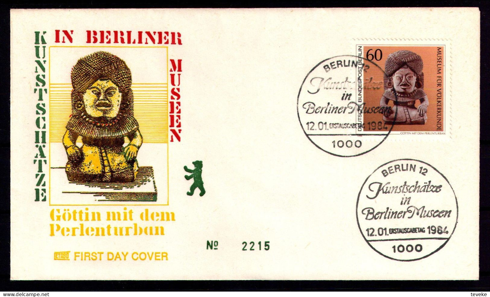 BERLIN 1984 - Michel Nr. 708/711 FDC - Kunstschätze In Berliner Museen - 1981-1990