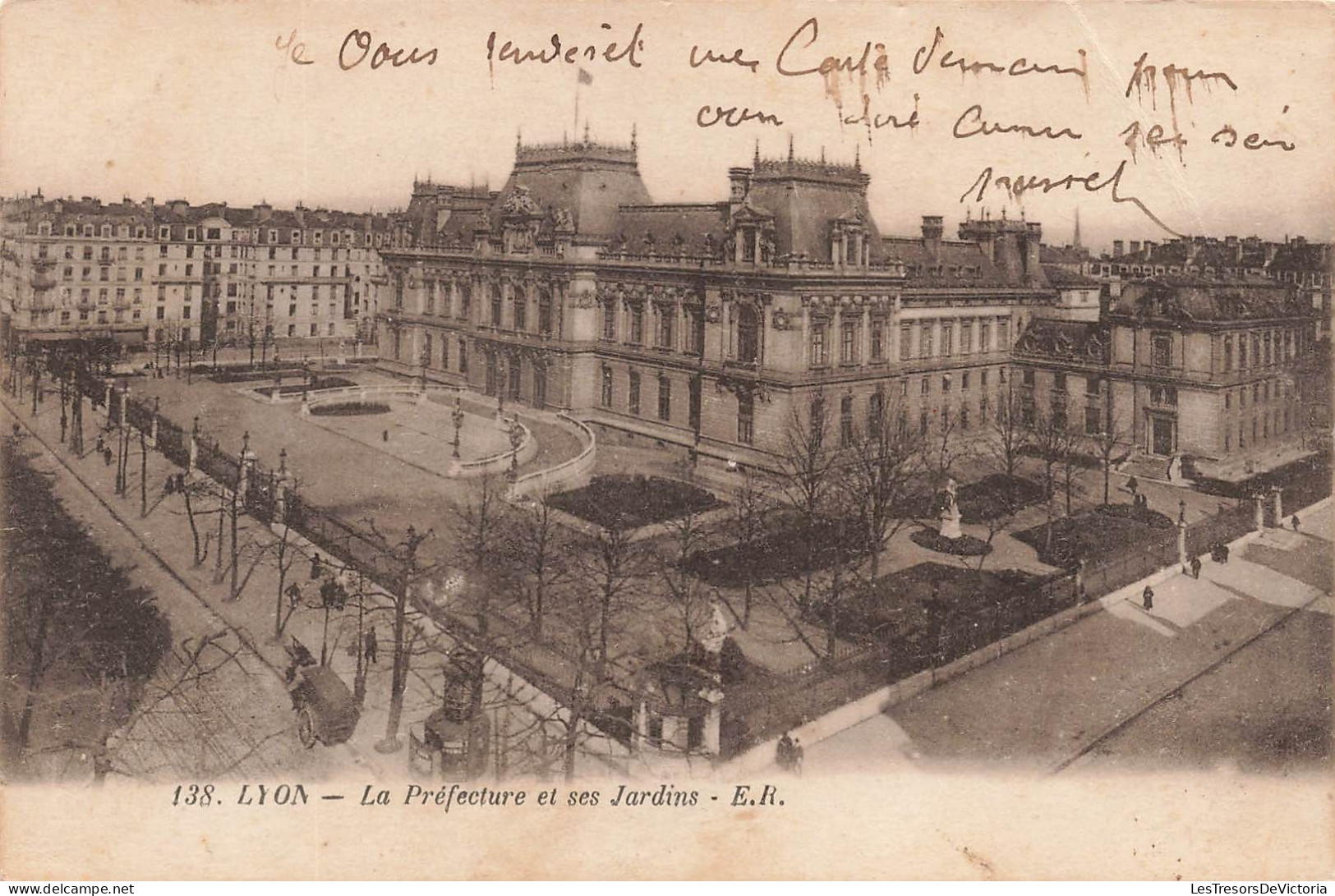 FRANCE - Lyon - La Préfecture Et Ses Jardins - ER - Carte Postale Ancienne - Lyon 5