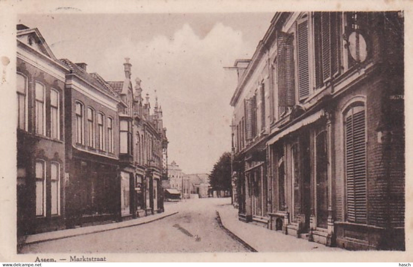 48433Assen, Marktstraat. 1930. (zie Hoeken En Randen) - Assen