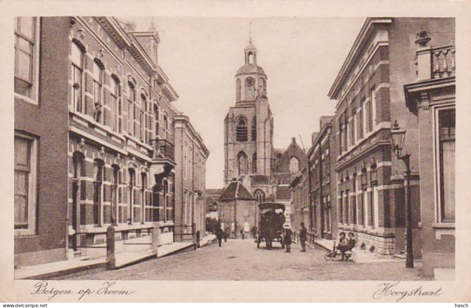 4843535Bergen Op Zoom, Hoogstraat. (kleine Vouwen In De Hoeken) - Bergen Op Zoom