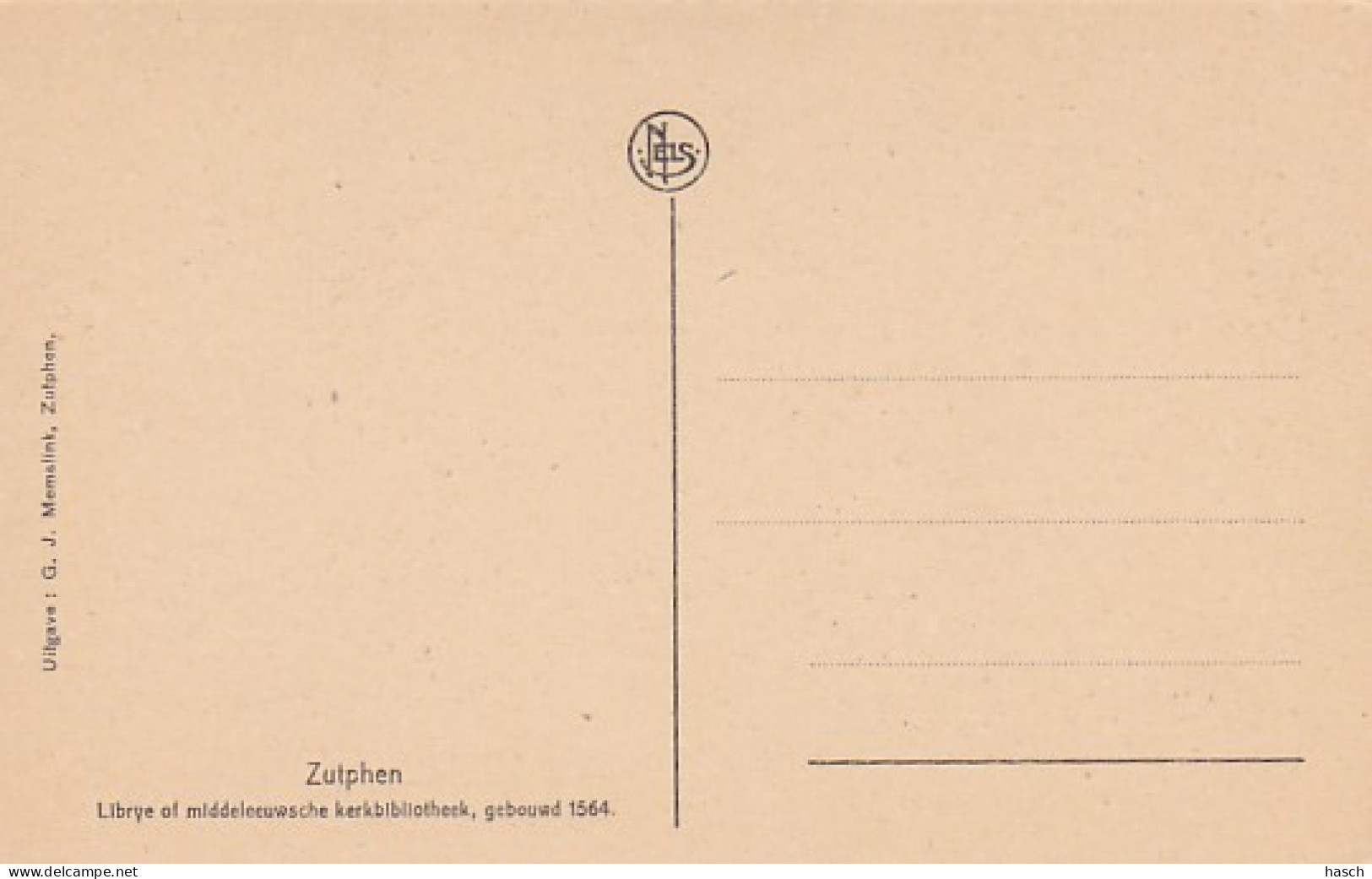 4843592Zutphen, Librye Of Middeleeuwsche Kerkbibliotheek, Gebouwd 1564. - Zutphen