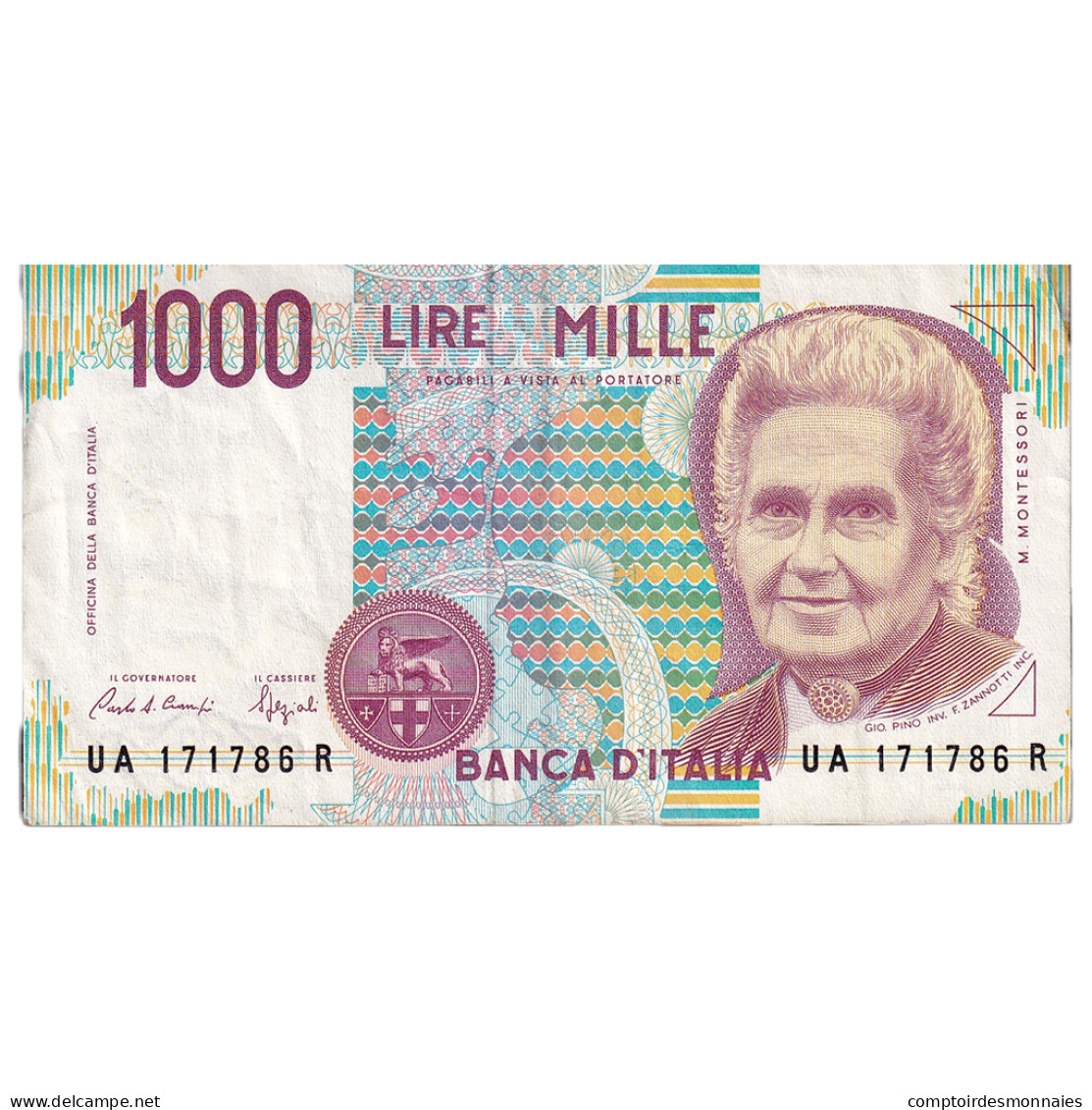 Billet, Italie, 1000 Lire, 1990-1993, KM:114a, TTB - 1.000 Lire