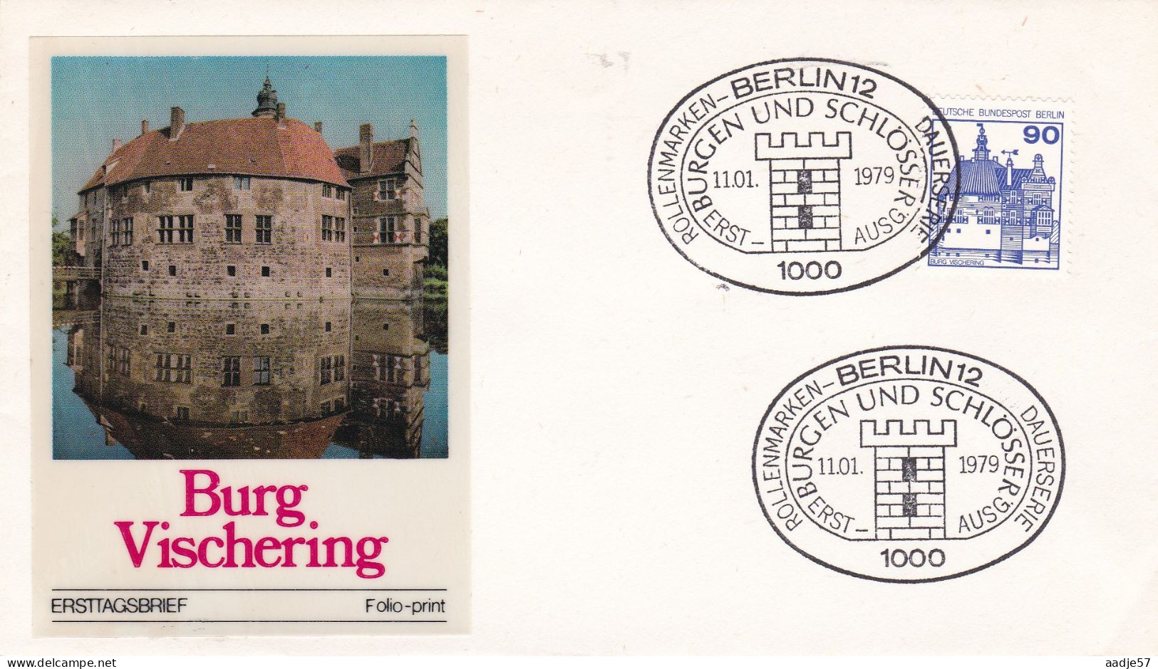 BERLIN FDC 1979 BURG VISCHEBERG Folio - 1971-1980