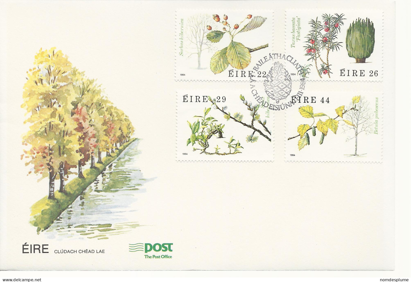 25068 ) Ireland First Day Cover FDC 1984 Tree - FDC