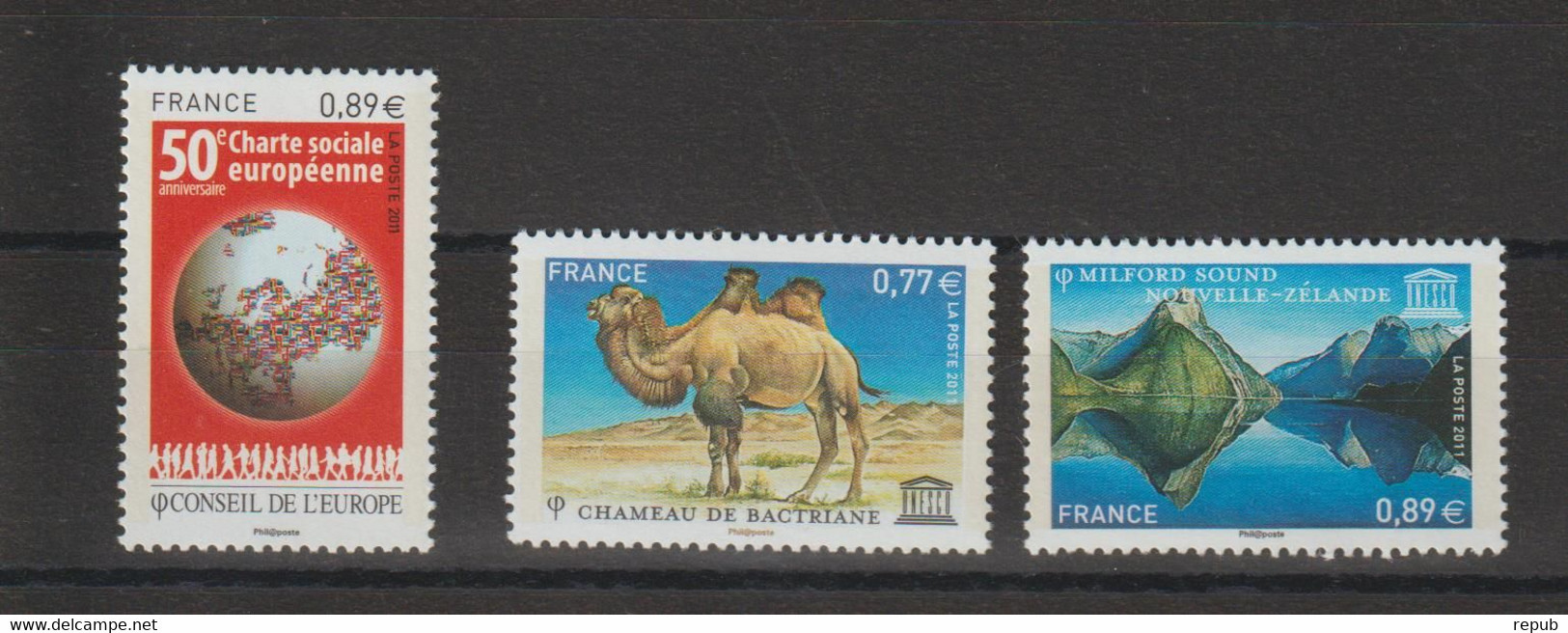 France Service 2011 150 à 152, 3 Val ** MNH - Mint/Hinged