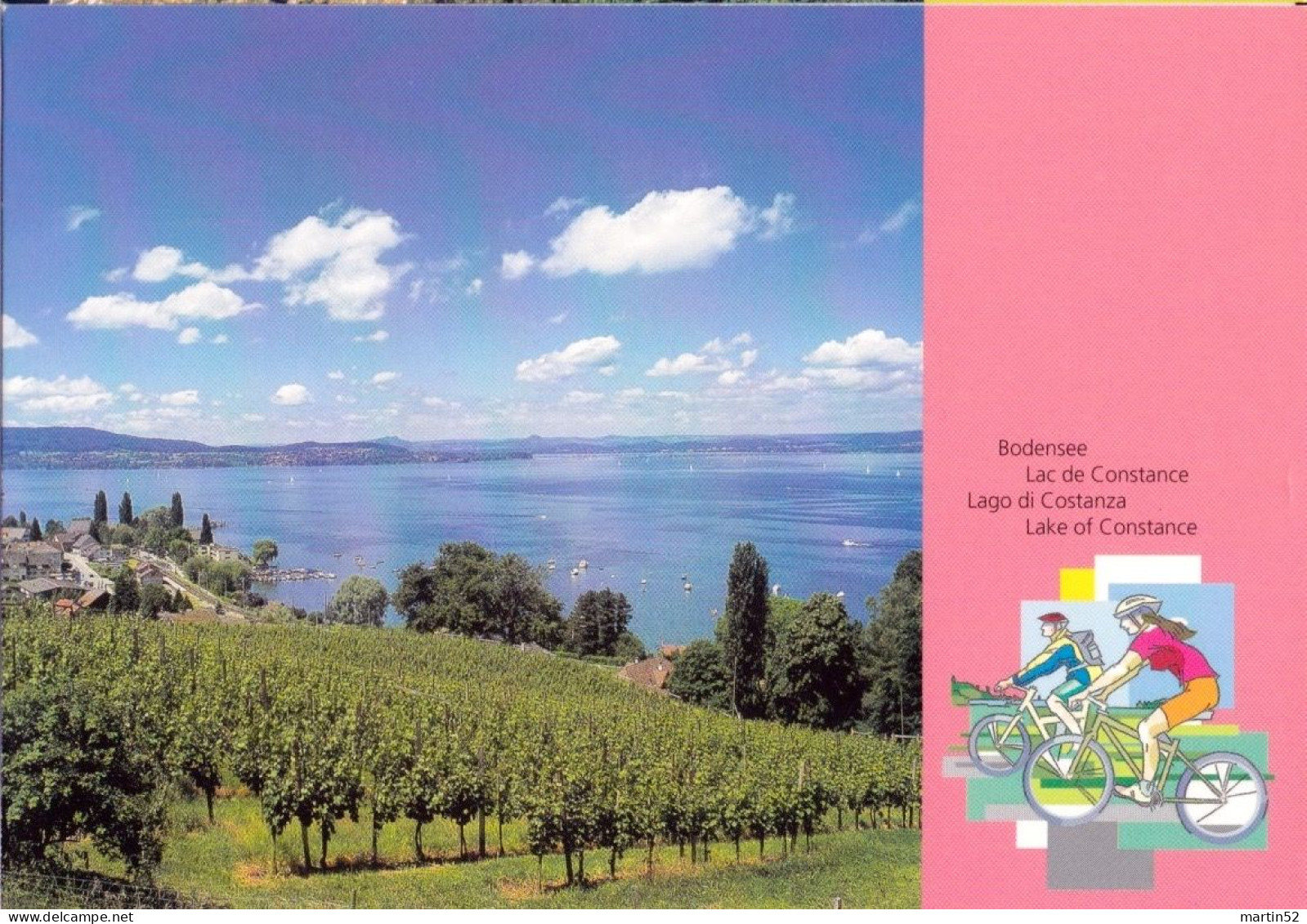 Schweiz Suisse 2001: Bodensee (Velo) Lac De Constance (bicyclette) Lago Di (CPI Entier  Bild-PK) Ungelaufen Non Circulé - Vélo