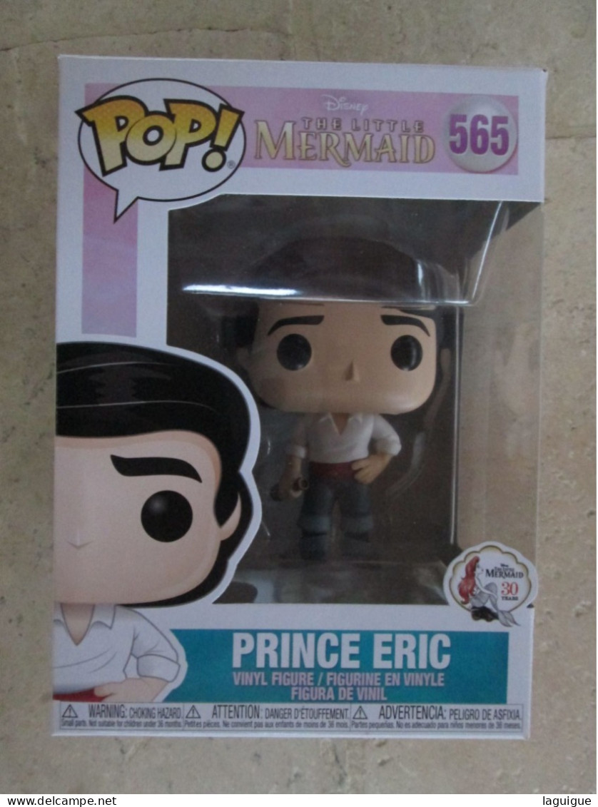 FUNKO POP AVEC BOITE N° 565 PRINCE ERIC LA PETITE SIRENE 30è ANNIVERSAIRE - Disney