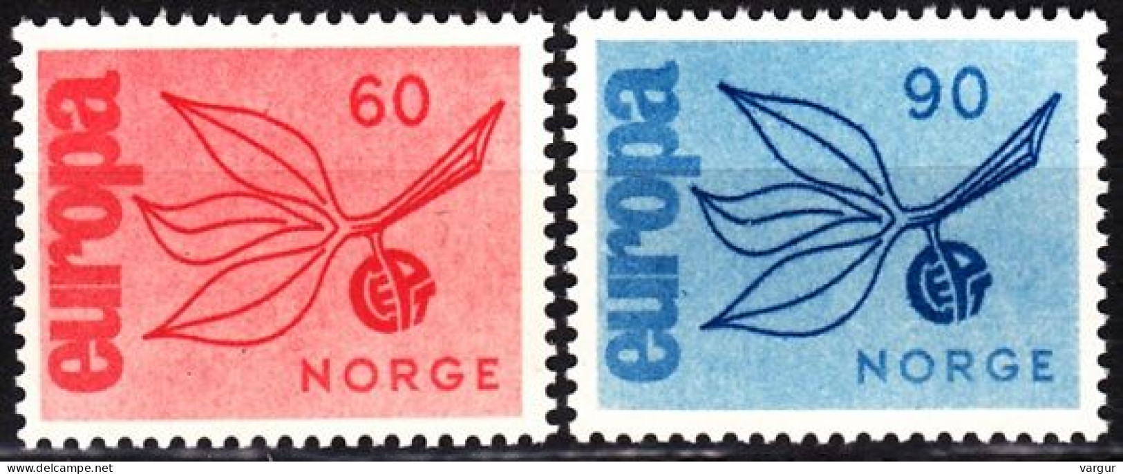 NORWAY 1965 EUROPA. Complete Set, MNH - 1965