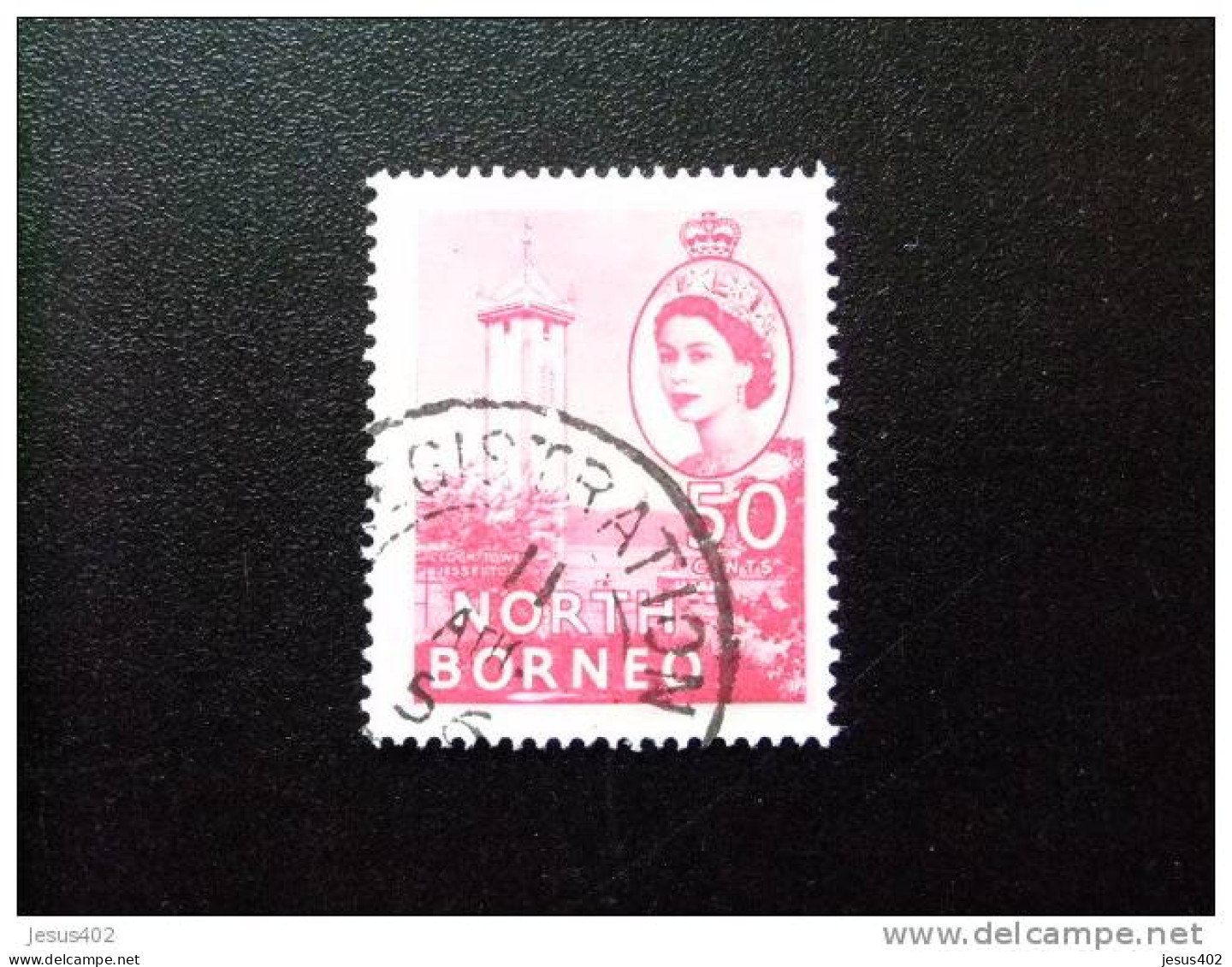 BORNEO 1954  YV 306 º FU TORRE DEL RELOJ EN JESSELTON - North Borneo (...-1963)