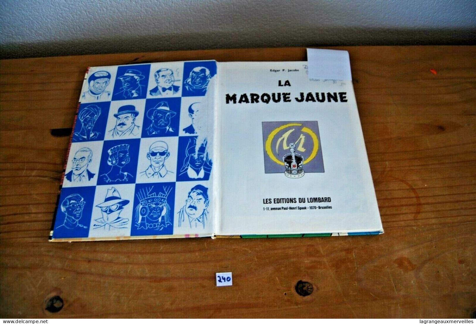 C240 BD - Blake Et Mortimer - La Marque Jaune - Lombart - 1970 - Blake Et Mortimer