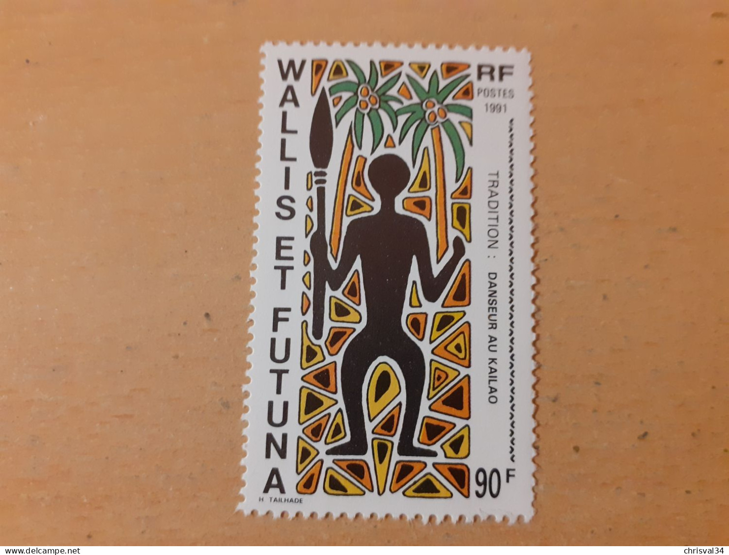 TIMBRE  WALLIS-ET-FUTUNA    N  418    COTE  2,75  EUROS   NEUF  SANS   CHARNIERE - Unused Stamps