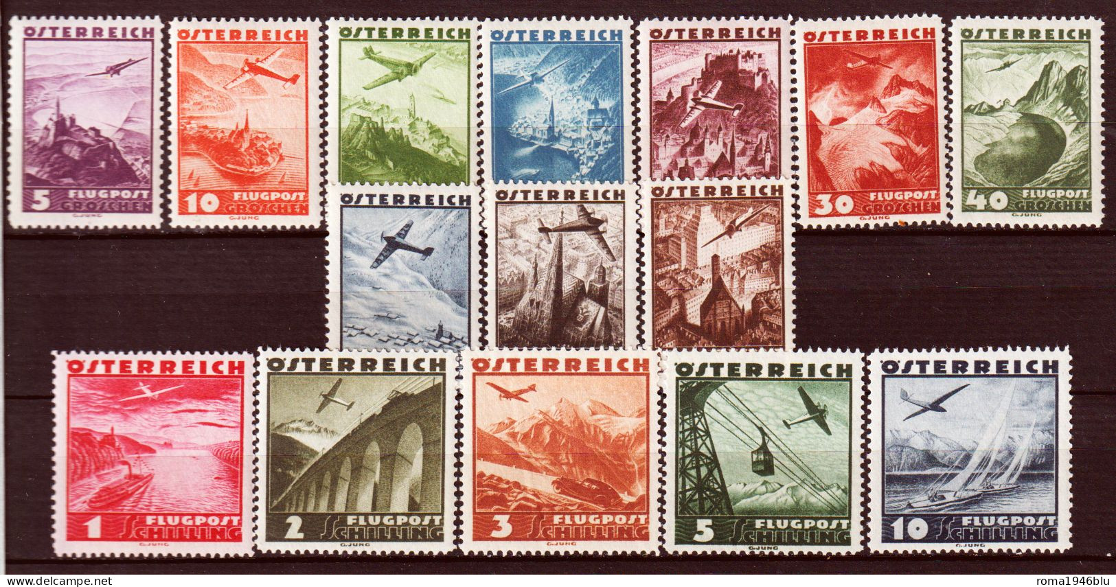 Austria 1935 Posta Aerea Unif.A32/46 **/MNH VF/F - Other & Unclassified