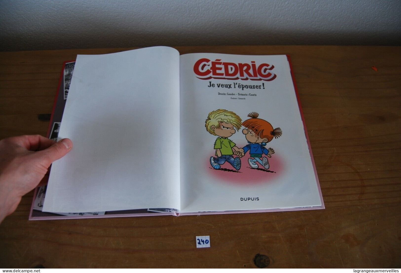 C240 BD - Cédric - Je Veux L'épouser - Tome 23 - 2009 - Cédric