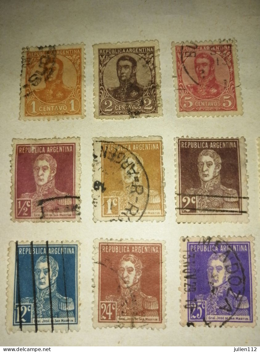 Timbres Argentine - Usati