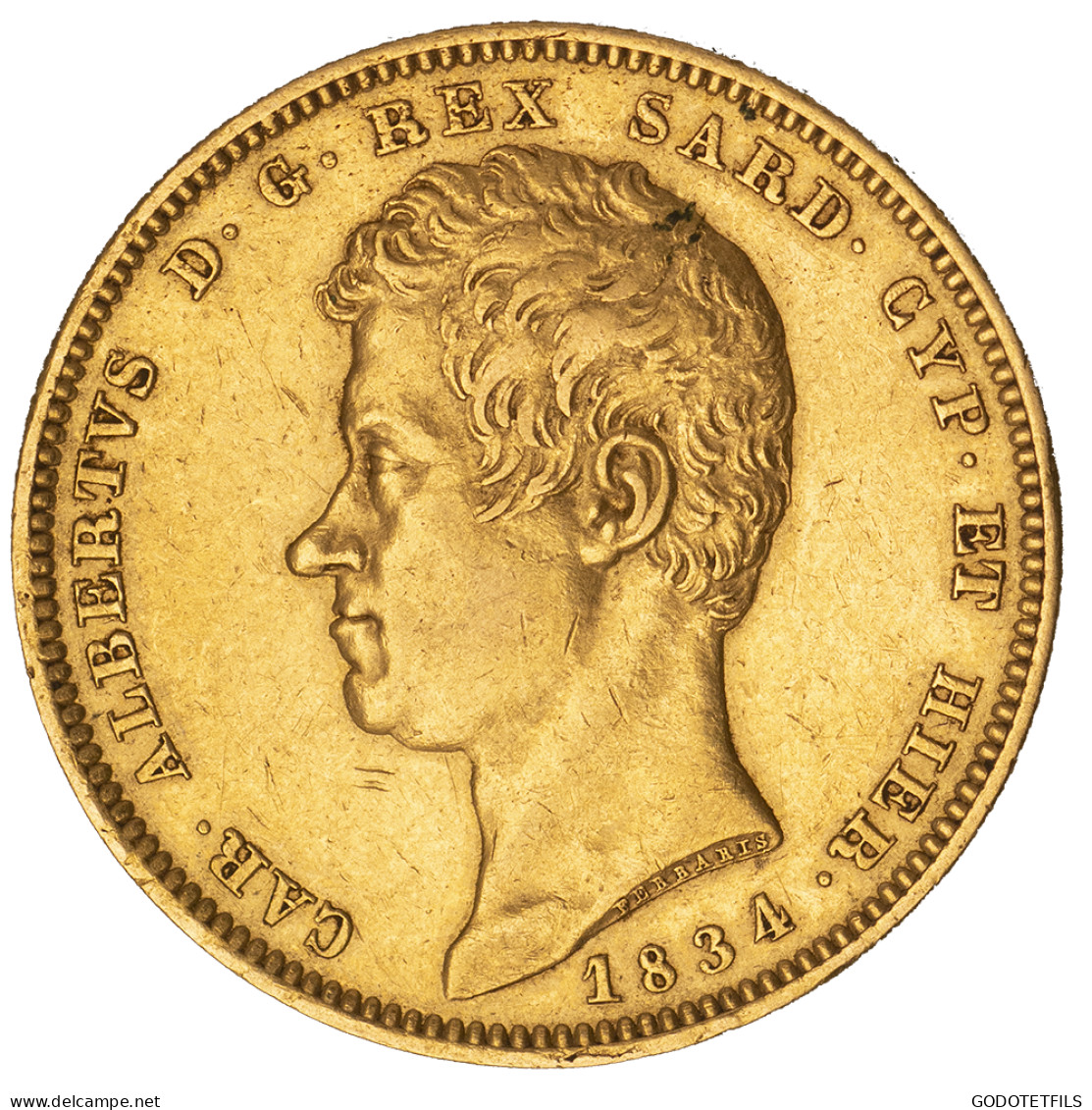 Royaume De Sardaigne-100 Lire Charles-Albert 1834 Turin - Piémont-Sardaigne-Savoie Italienne