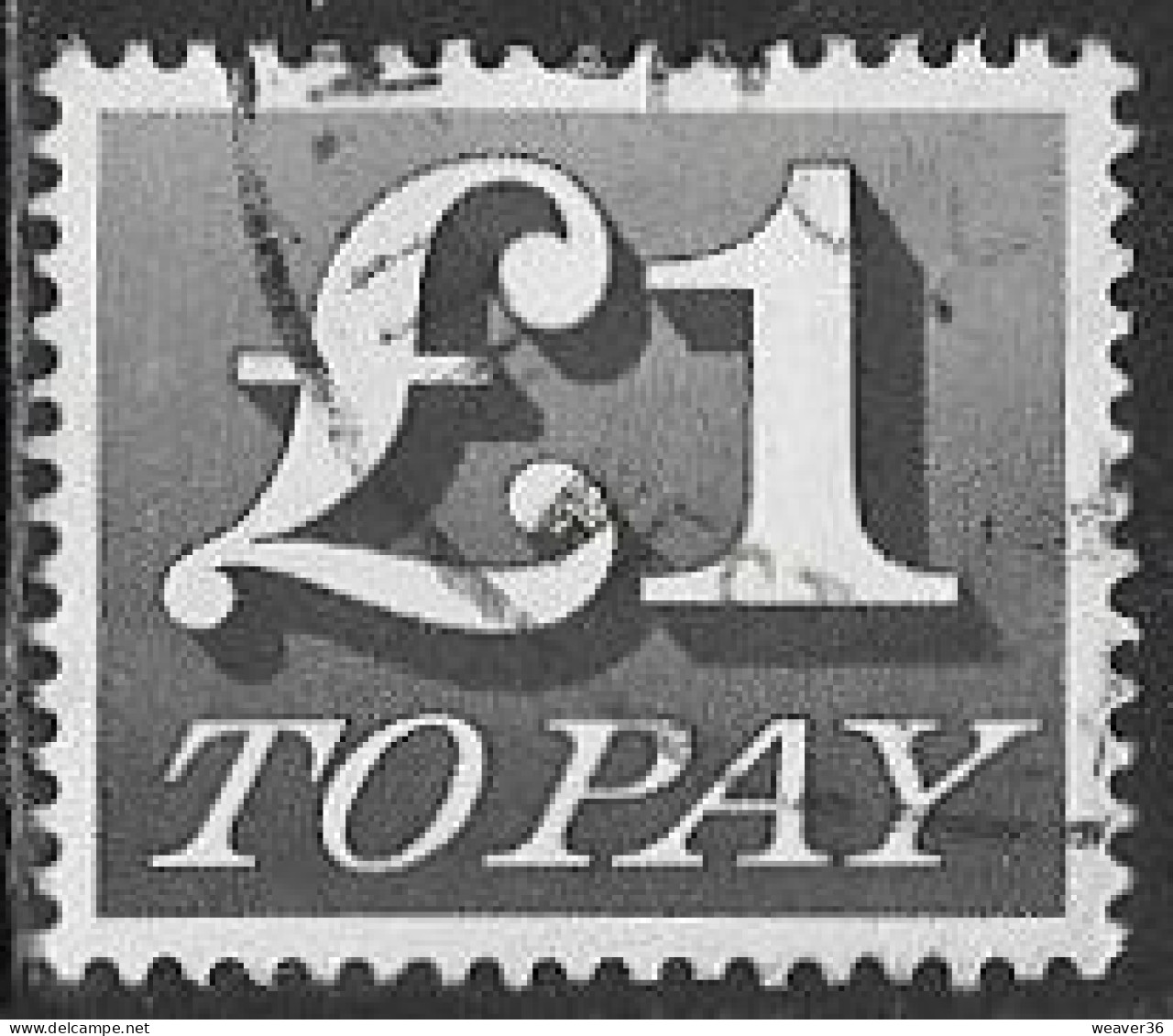 GB SG D88 1970 Postage Due £1 Good/fine Used [9/11380/25M] - Taxe