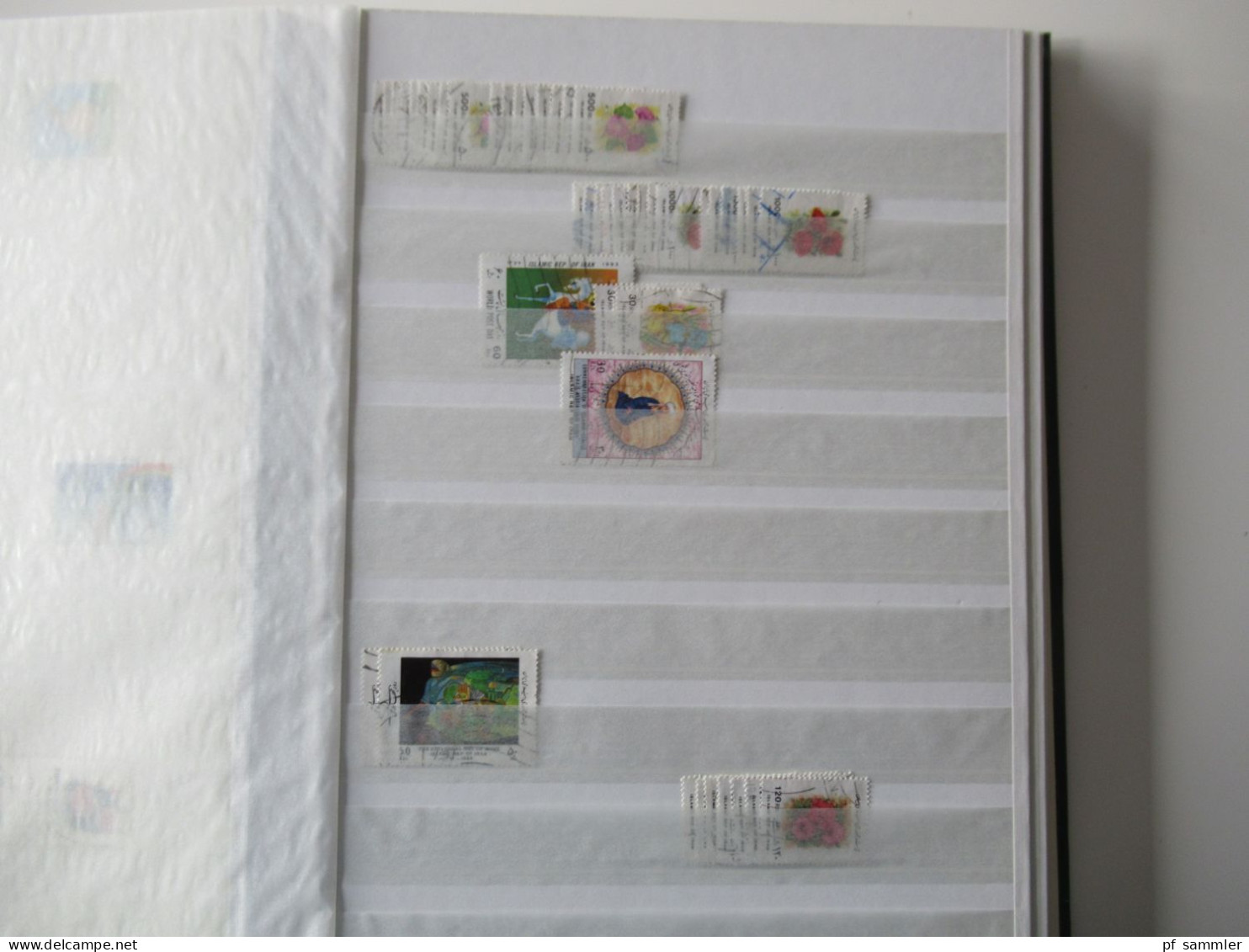Sammlung / interessantes Lagerbuch Asien / Mitt.Osten Iran Postes Persanes  - 2009 viele gestempelte Marken / Fundgrube!