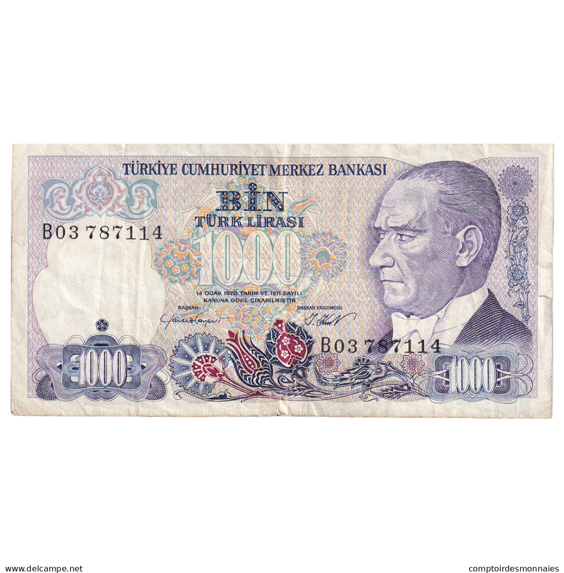 Billet, Turquie, 1000 Lira, 1986, KM:196, TTB - Turquie