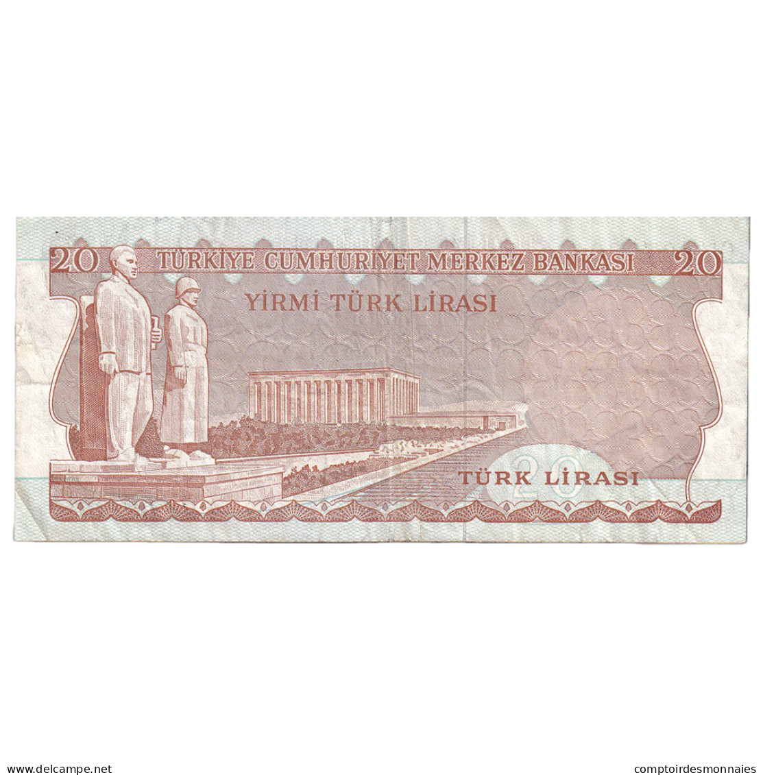 Billet, Turquie, 20 Lira, 1974-1978, KM:187a, TTB - Turquie