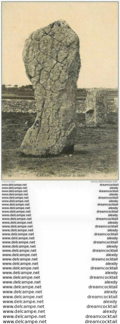 Dolmens Et Menhirs. CARNAC. Le Géant Du Ménec - Dolmen & Menhirs