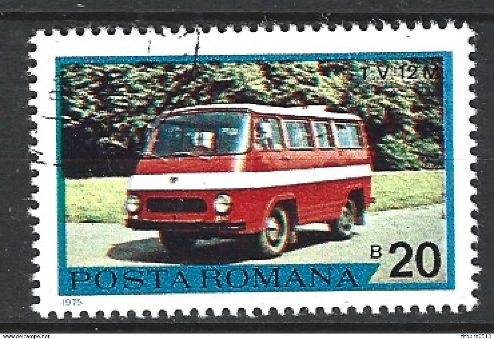 ROUMANIE. N°2928 Oblitéré De 1975. Car. - Bus