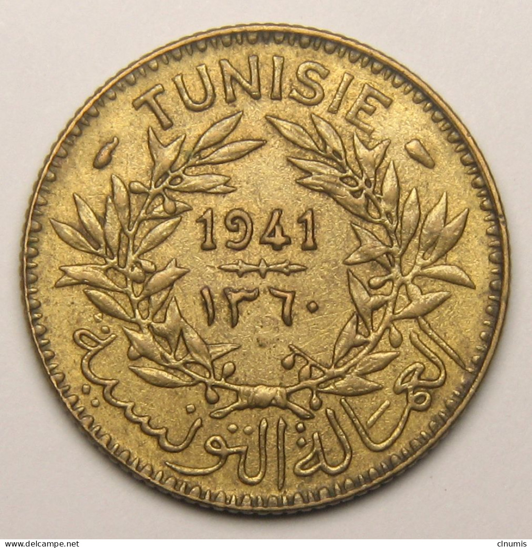Tunisie, Protectorat Français, Bon Pour 1 Franc, Sans Le Nom Du Bey, 1921 - Tunesië