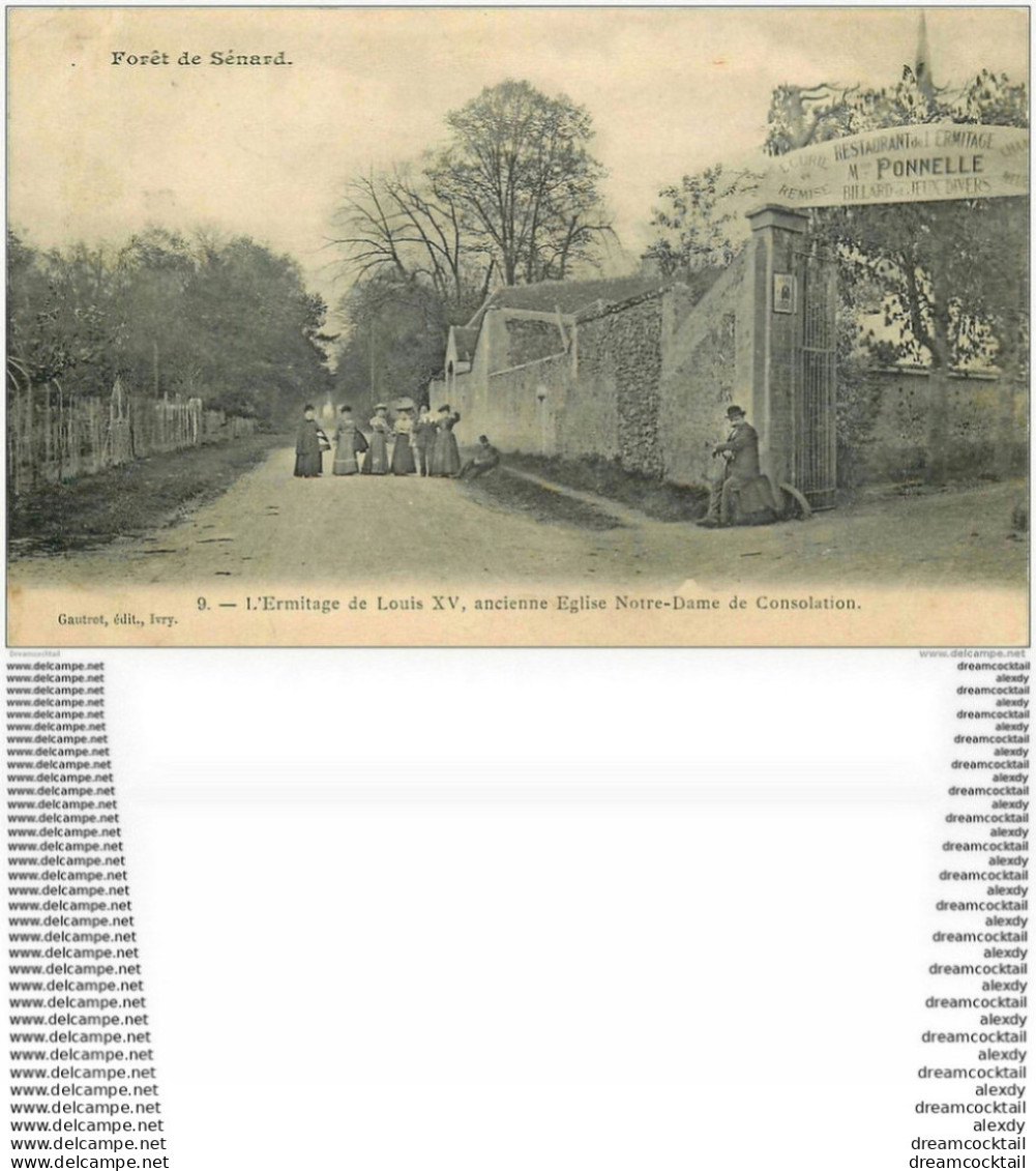 91 SENART. La Forêt. Restaurant L'Ermitage De Louis XV 1904 - Sénart