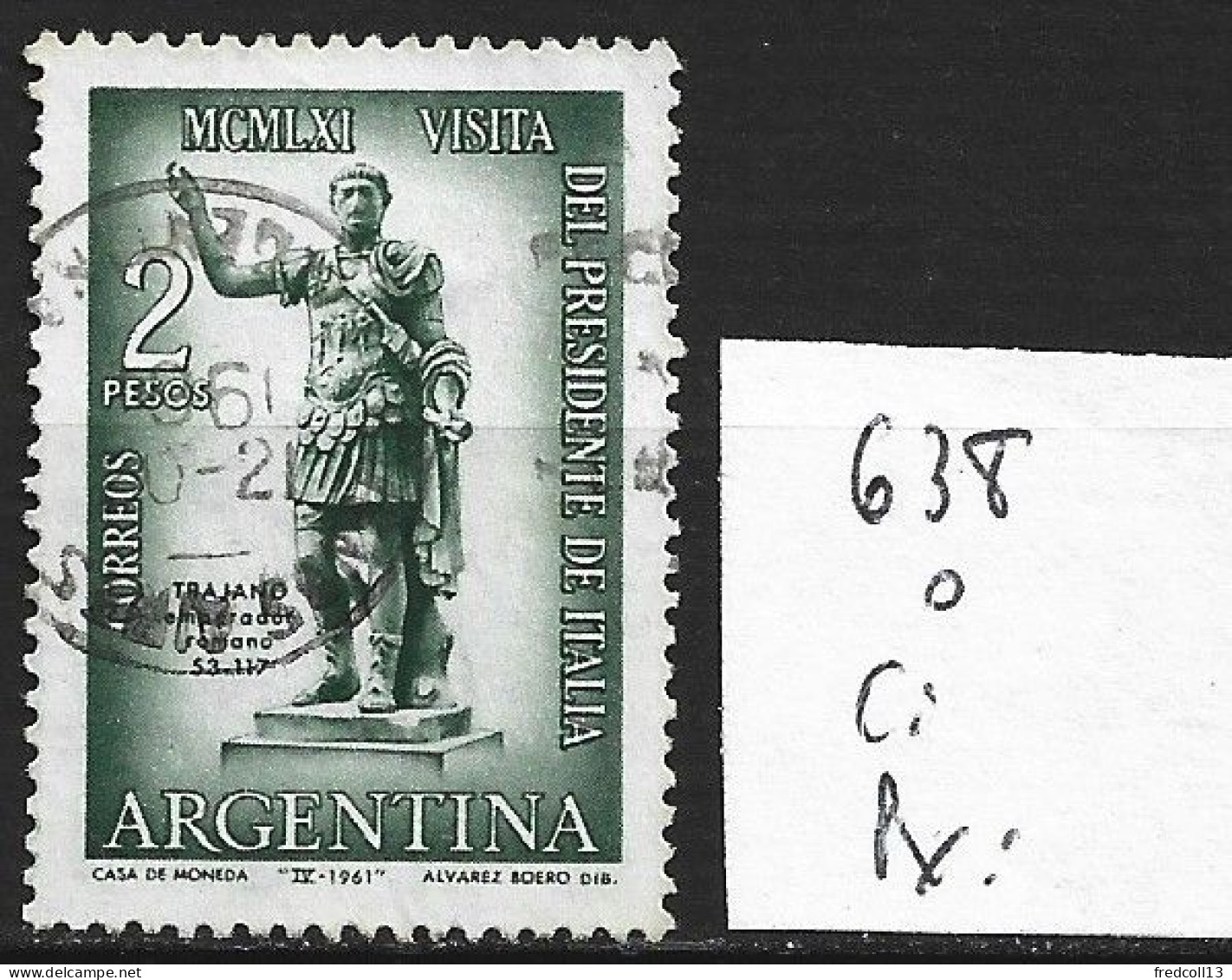 ARGENTINE 638 Oblitéré Côte 0.15 € - Used Stamps