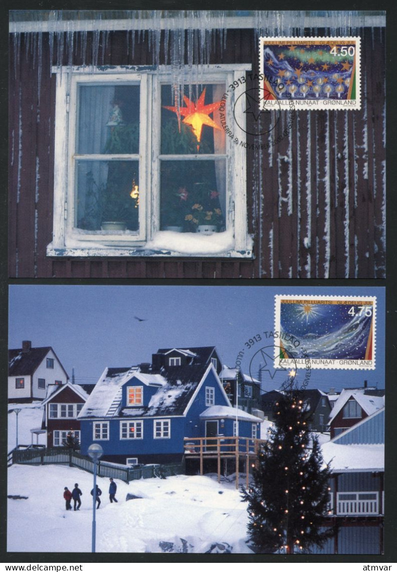 GREENLAND (2000) Carte S Maximum Card S - Christmas, Nuuk, Noel, Navidad - Maximum Cards