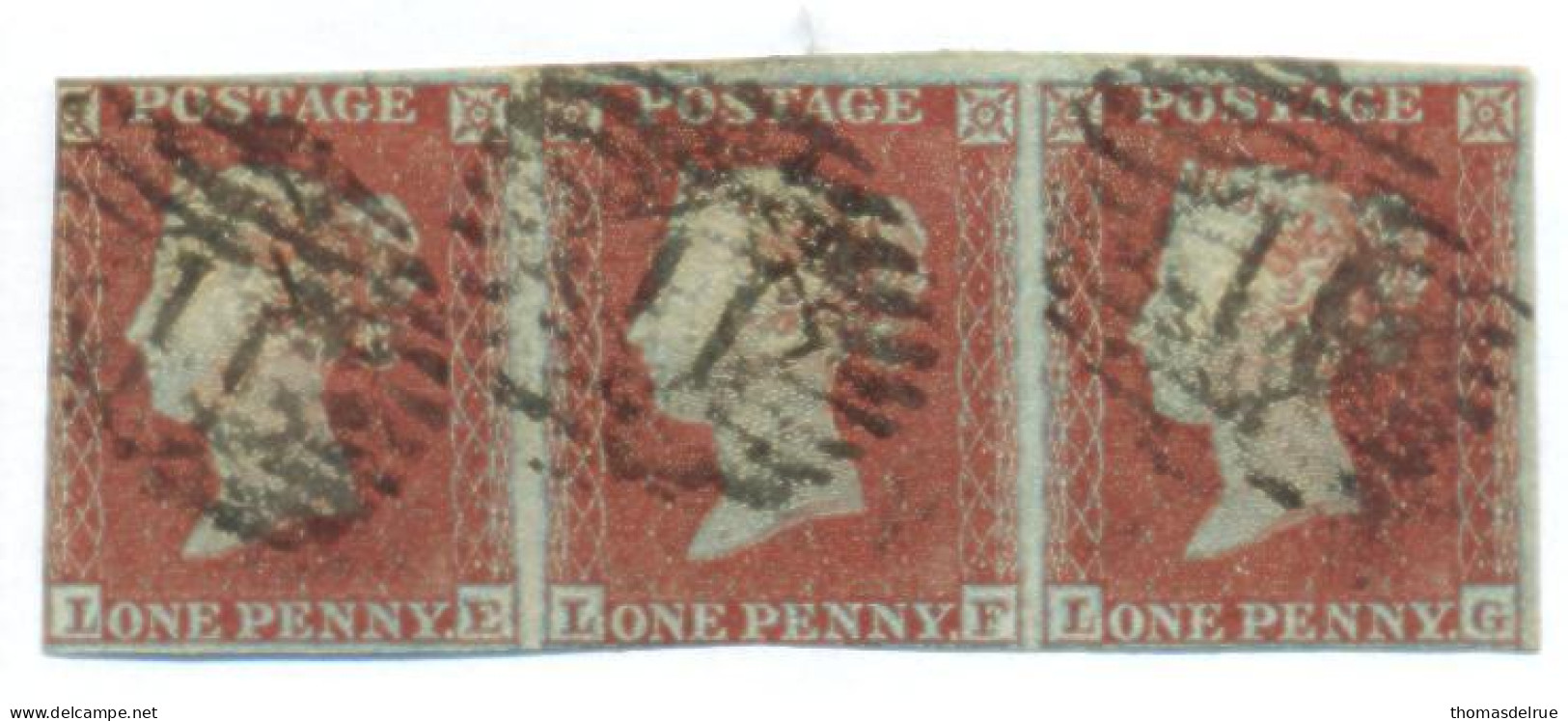 Ua675:  One Penny Red : Imperforated : L__E/G - Used Stamps