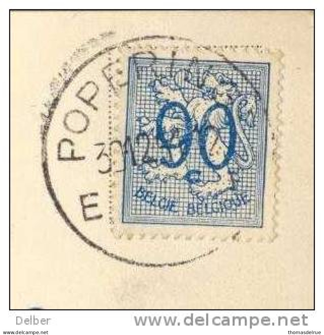 _R750: Nieuwsjaarskaart... Met N° 858: E POPERINGE E - 1951-1975 Heraldischer Löwe (Lion Héraldique)