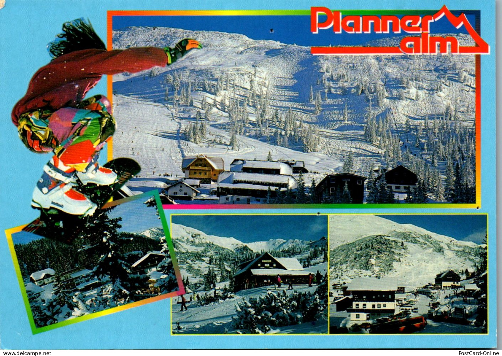 47011 - Steiermark - Donnersbach , Planneralm , Winter , Mehrbildkarte - Gelaufen 1996 - Donnersbach (Tal)