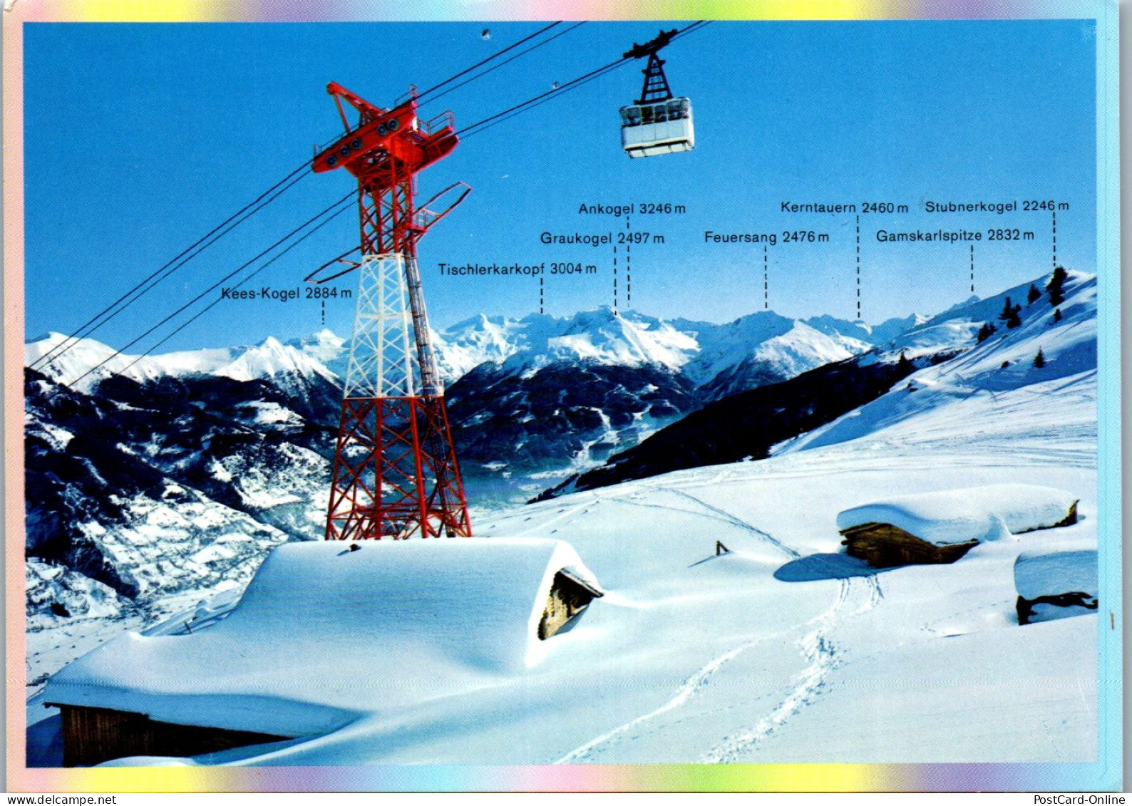 46815 - Salzburg - Bad Hofgastein , Schlossalm , Seilbahn Zur Kleinen Scharte Geg Die Hohen Tauern - Gelaufen 1995 - Bad Hofgastein