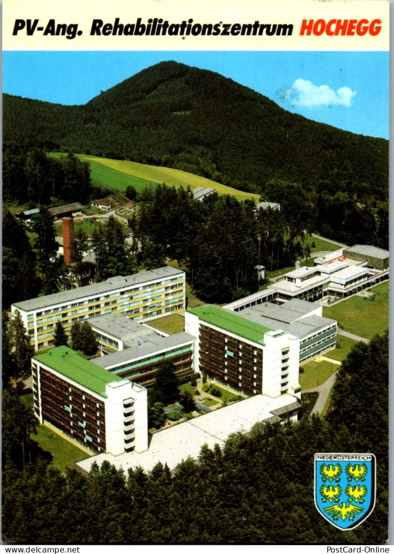 46803 - Niederösterreich - Grimmenstein , Hochegg , Rehabilitationszentrum , Bucklige Welt - Gelaufen  - Neunkirchen
