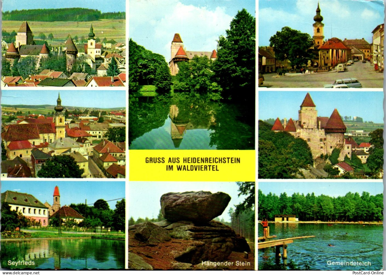 47151 - Niederösterreich - Heidenreichstein , Waldviertel , Seyfrieds , Hängender Stein , Gemeindeteich - Gelaufen 1980 - Gmünd