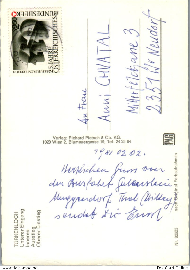 47124 - Niederösterreich - Kleinzell , Türkenloch , Mehrbildkarte - Gelaufen 1981 - Lilienfeld