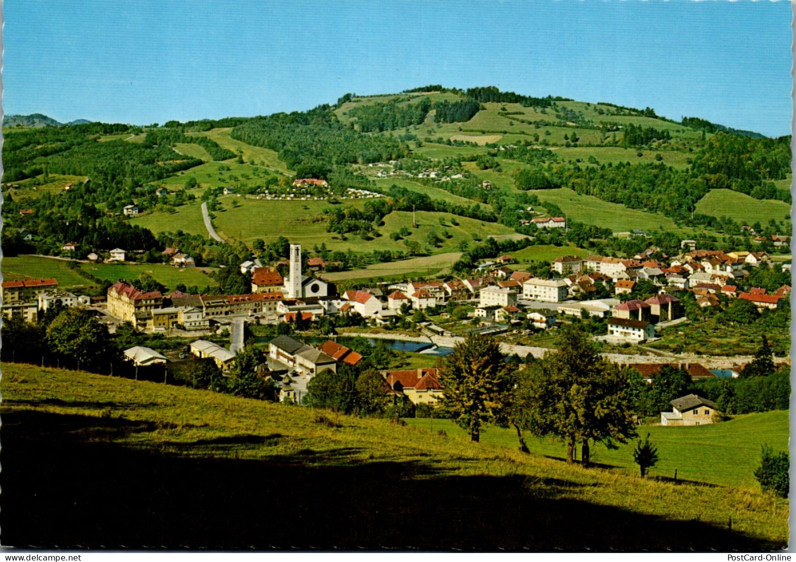 47116 - Niederösterreich - Traisen , Traisental , Blick Zum Campingplatz Und Buchberg - Nicht Gelaufen  - Lilienfeld